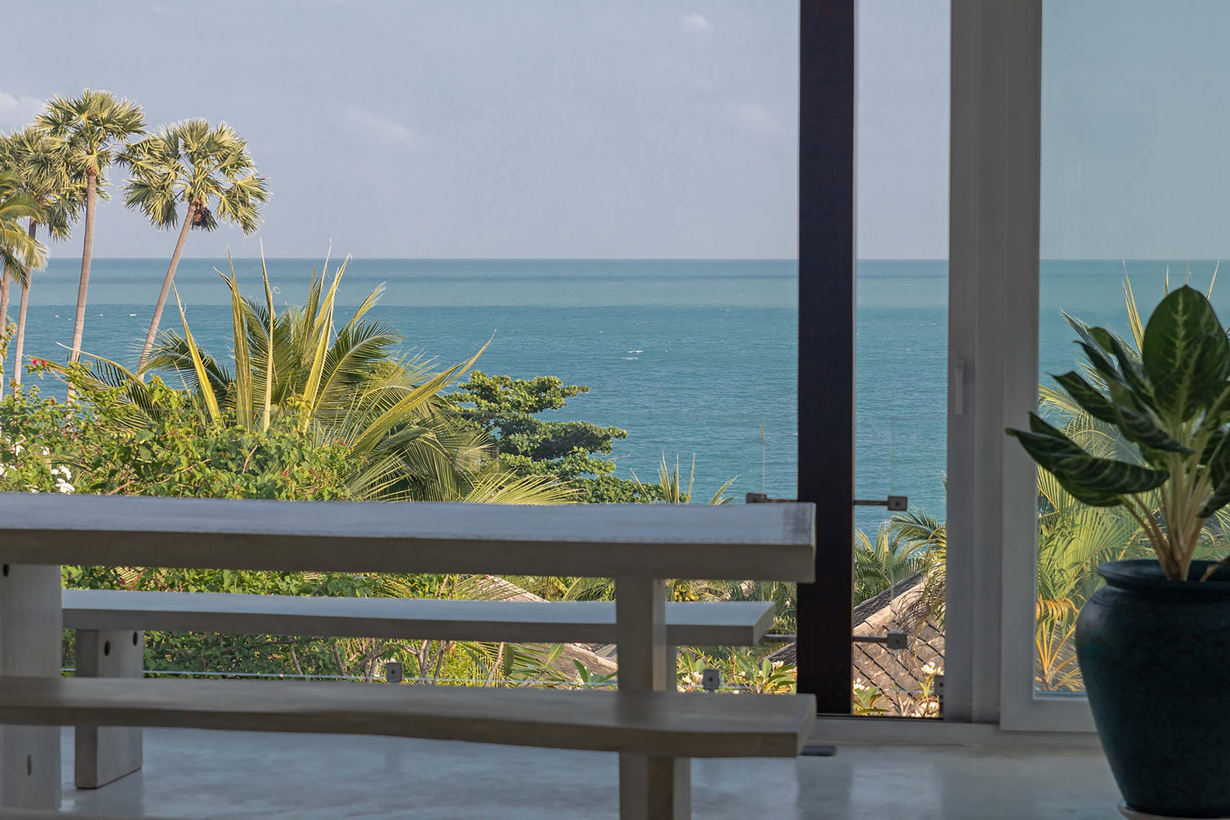 Sea view from a contemporary villa in Chaweng, Koh Samui