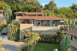 New 2 bed pool villa in hillside setting in Lamai, Koh Samui.