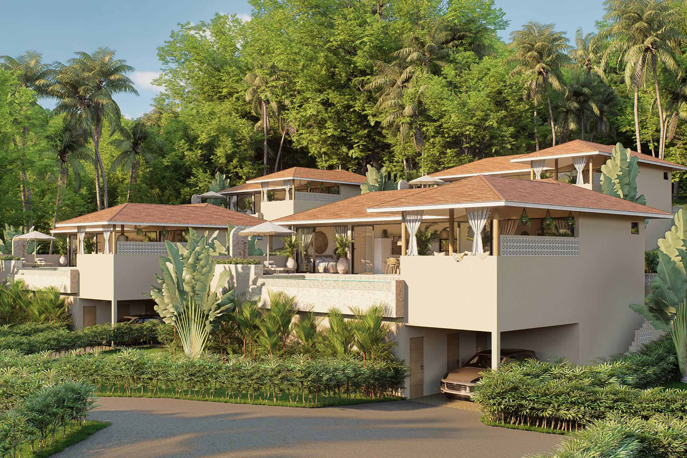 Stylish villas in a new hillside residence surrounded by nature in Koh Samui