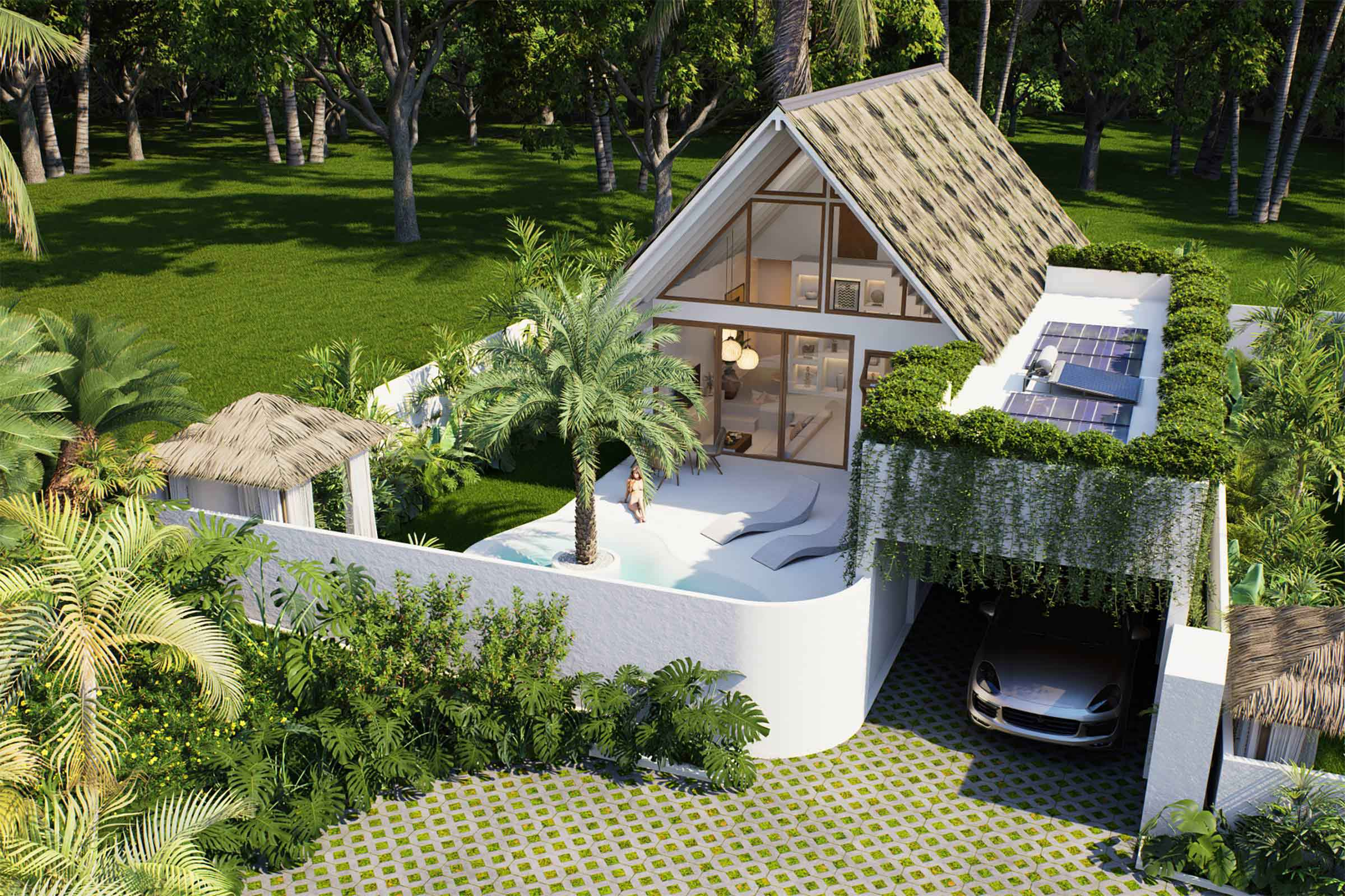 New off-plan tropical-style, sustainable villa in Koh Phangan